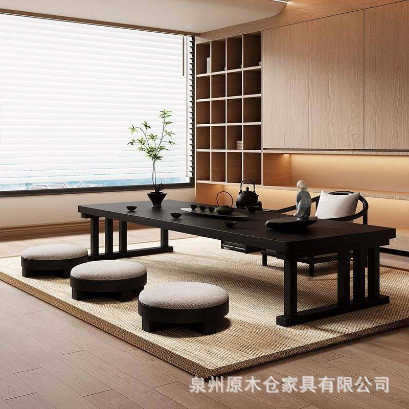 轻奢榻榻米黑色茶桌茶艺室民宿设计师款实木茶几禅意原木泡茶矮桌,玩具/童车/益智/积木/模型,垂直悬浮玩具,淘宝优惠券,粉丝福利购,淘宝优惠卷