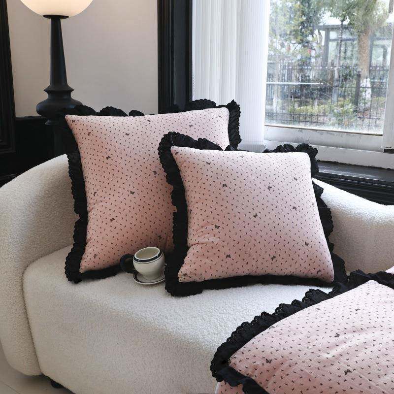 全棉水洗棉IMW法式新花室边抱枕被二合一沙发靠垫被办公款午睡被