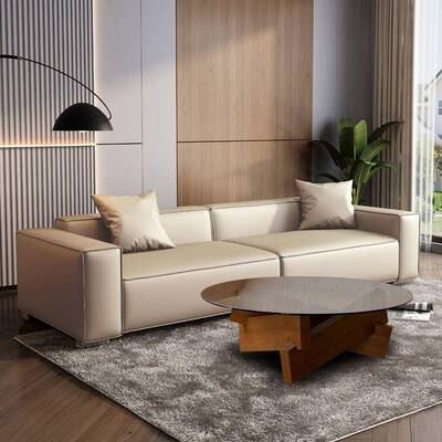 设计师布款豆腐科块技沙发轻奢风客厅三人60048位排沙直发网红布