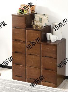 实超夹缝柜HMG/沙木窄发缝隙边柜墙角置物架厨房纳抽屉式收柜