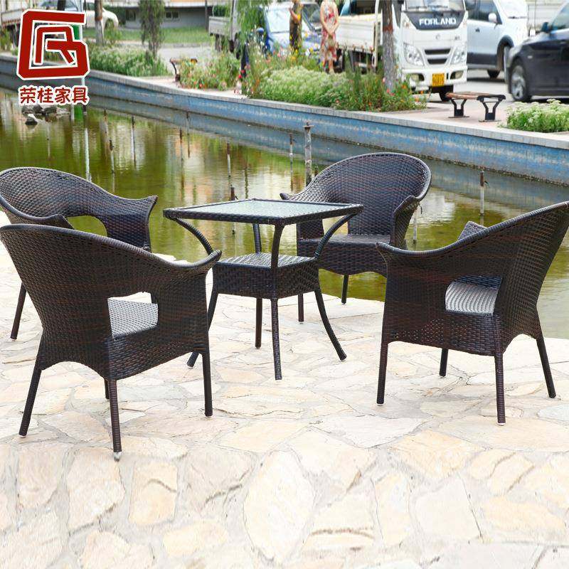 户外藤编桌椅小茶几简约现代庭院圆桌子休闲户外靠背椅桌子组合,商业/办公家具,商用藤编家具,淘宝优惠券,粉丝福利购,淘宝优惠卷
