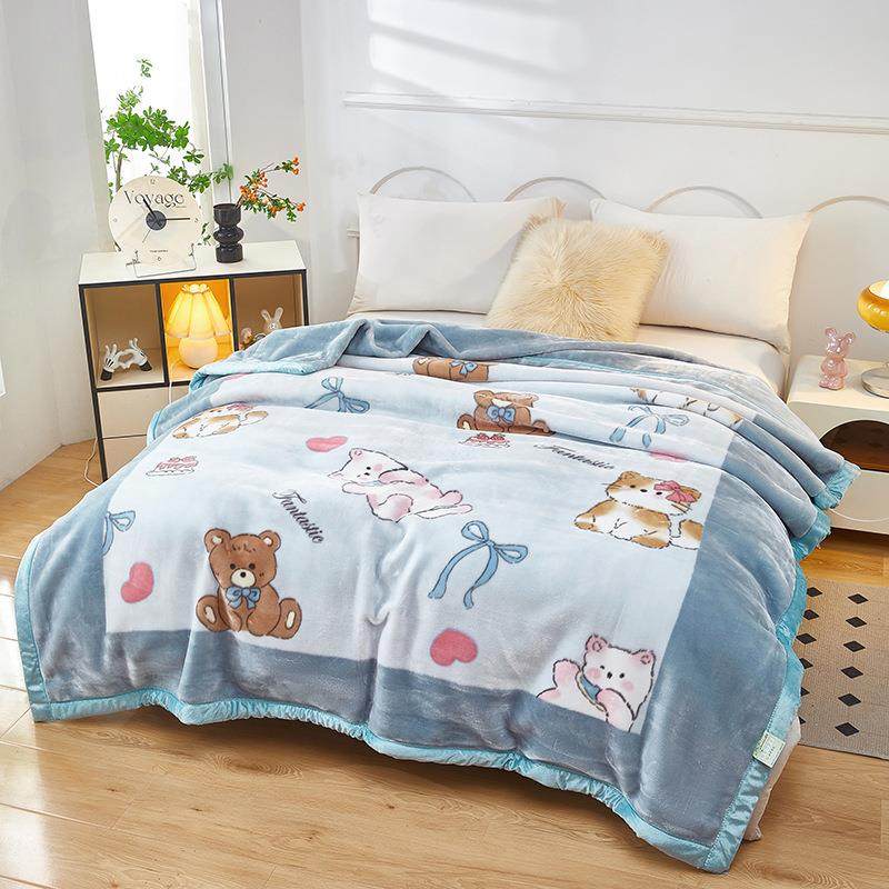 冬季新款毛毯毯子加厚保暖可机洗牛奶珊瑚绒毛毯盖毯宿舍被单毯子,电子元器件市场,其它元器件,淘宝优惠券,粉丝福利购,淘宝优惠卷