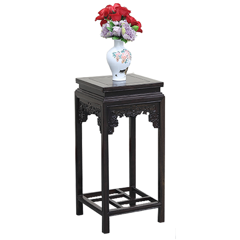 黑檀花几花架花盆架盆景架绿植吊兰绿萝室内客厅阳台架子实木红木