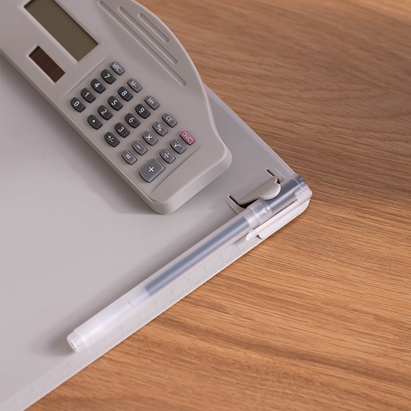 免邮多功能计算器写字板计算机抄写板文件夹板垫点菜板办公文具