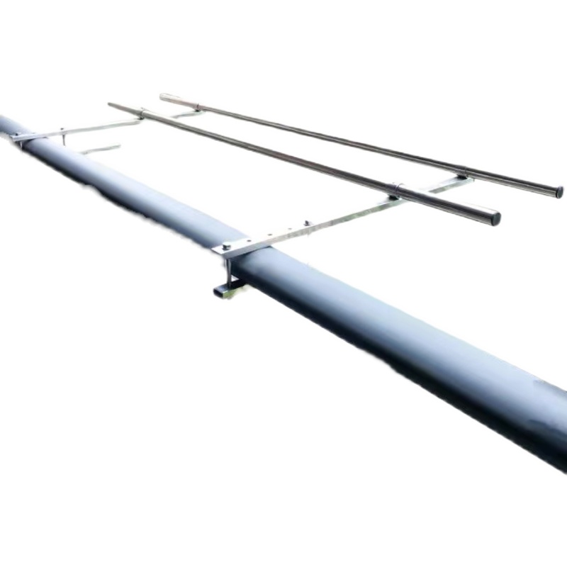 护栏晾衣架阳台侧装晾衣杆不锈钢室外窗户石柱围栏杆晒被挂衣杆