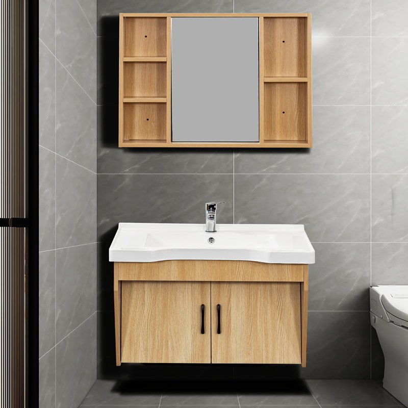 定制养老院洗手台盆镜柜一体浴室柜康养中心敬老院适老化台盆柜子