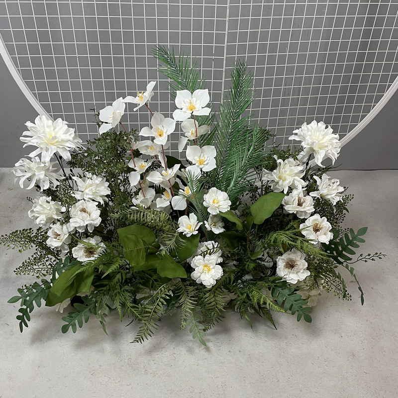 婚庆仿真花花排地排花婚礼布置花艺舞台迎宾区t台装饰路引花挂花