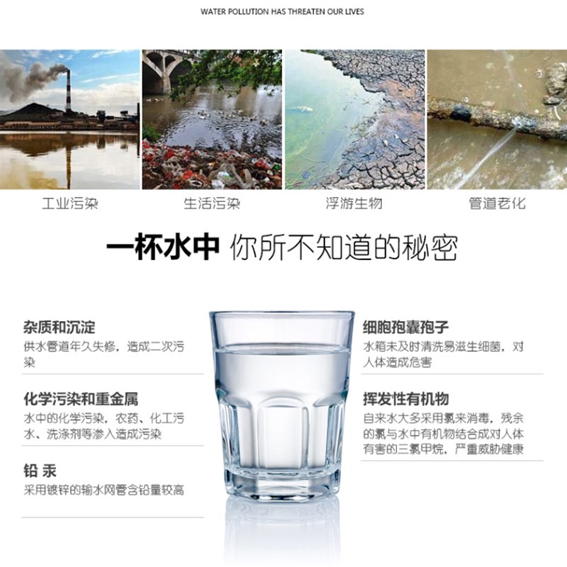 芯森林超滤净水器超滤膜滤芯黄泥水家用可清洗滤芯外压滤芯