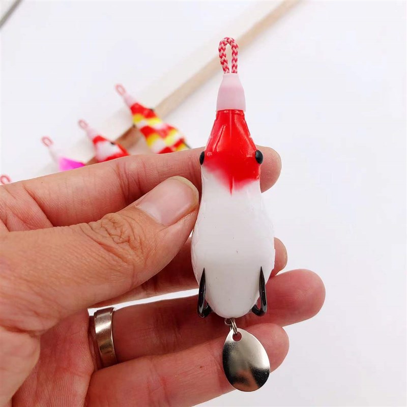 精改狂狐六号雷蛙改装款亮片款大小通杀远投路亚青蛙打黑专用雷蛙