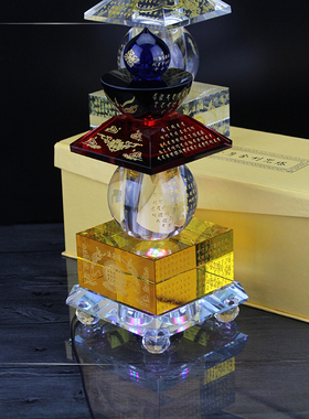 装藏一切如来心秘密全身舍利宝箧印陀罗尼经咒塔水晶舍利塔佛塔