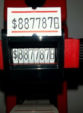 韩国进口MOTEX标价机摩登思单排打码机价格标签机MX-5500打价机