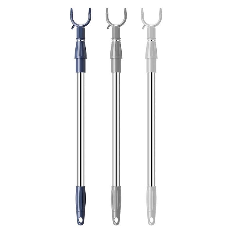 晾衣叉不锈钢可伸缩阳台撑衣杆家用加长晾衣杆晒衣杆挑挂衣叉加粗