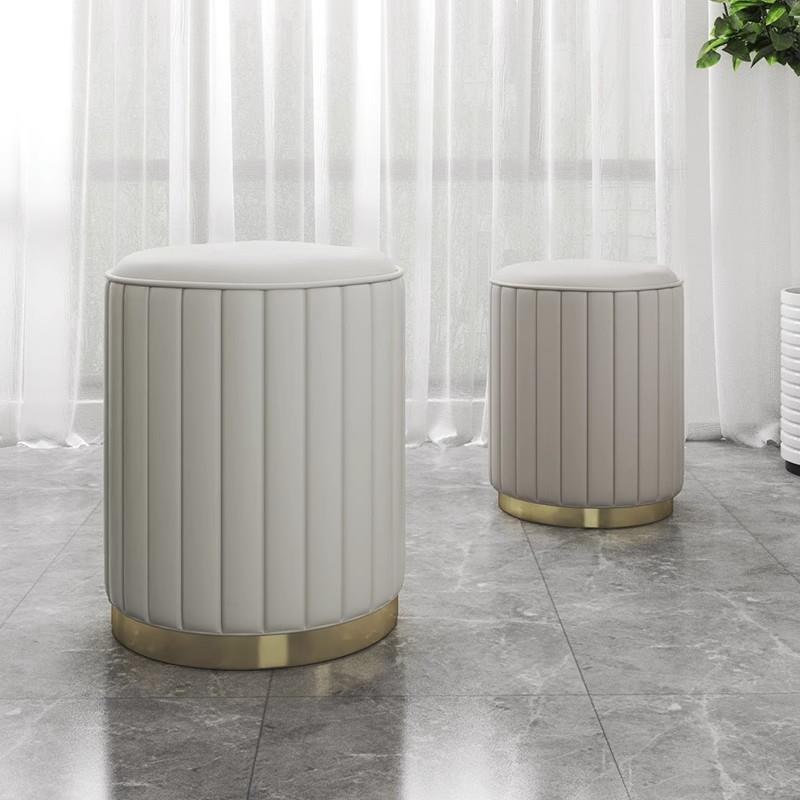 化妆凳轻奢圆凳椅子卧室网红储物板凳沙发凳梳妆台凳子化妆椅小型