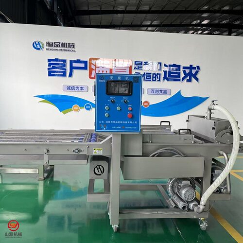 天妇罗大虾上浆机 实体工厂浸入式挂糊机器 大虾裹浆油炸设备