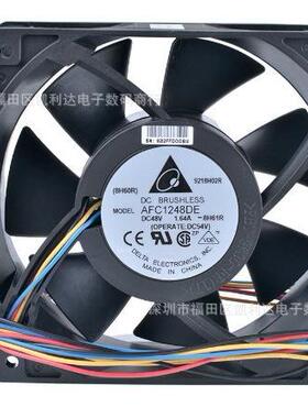 原装 台达 AFC1248DE DC48V 1.64A 12cm 4线PWM调速散热风扇