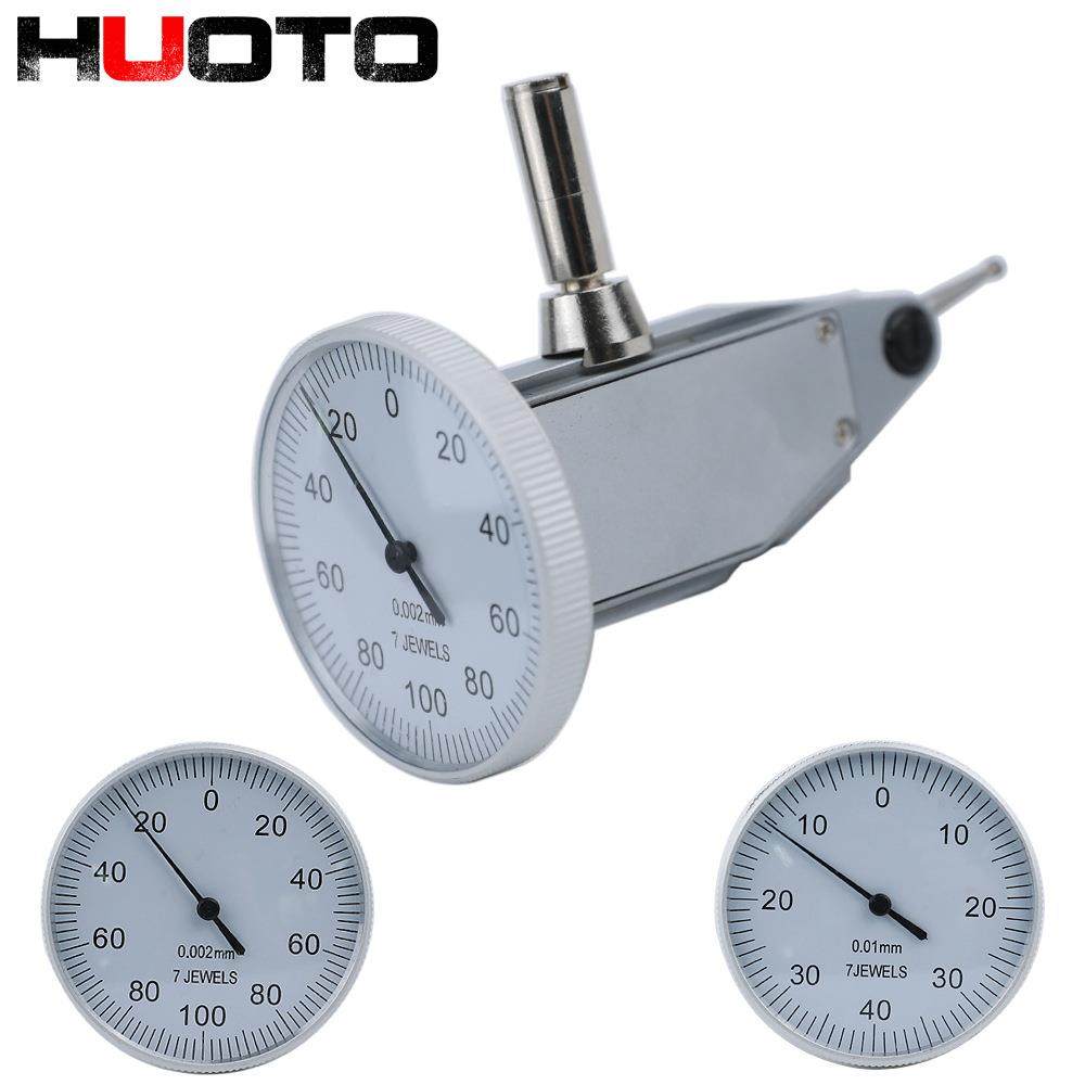HUOTO工业级0-0.2/0.8端面式杠杆百分表千分表垂直式指示表量表
