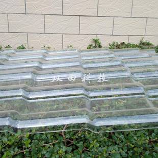 厂家供应塑料透明琉璃瓦 高透光880/1050型一件起订 透明PC厚吸塑