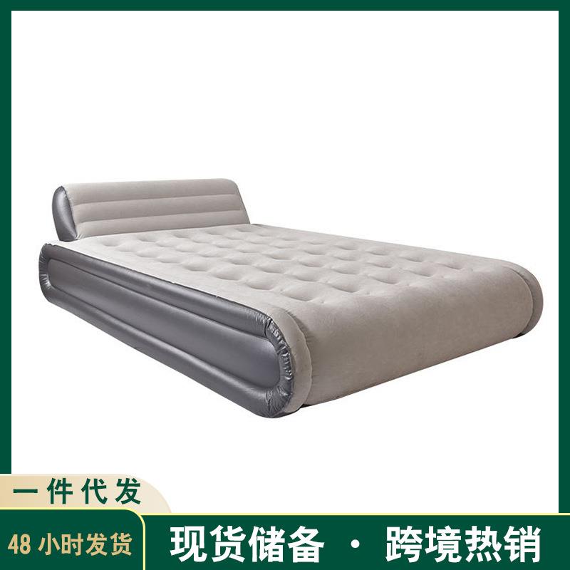 新款双层充气床垫折叠床家用加厚双人单人专用靠背充气垫户外露营