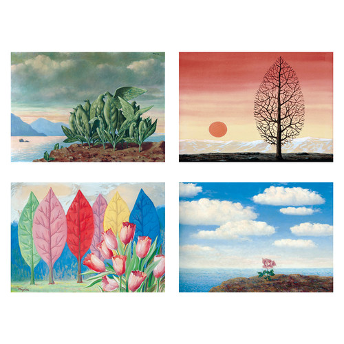 色彩的寓意Rene Magritte马格利特油画布微喷超现实前卫艺术画芯