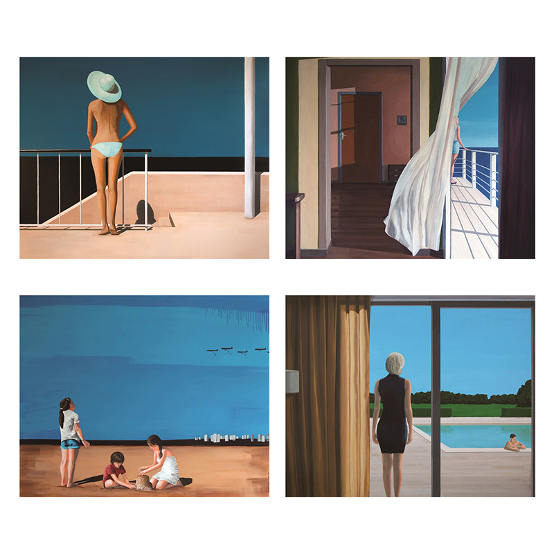 Darek格拉布斯小众现代写实油画美式玄关客厅餐厅北欧装饰画画芯