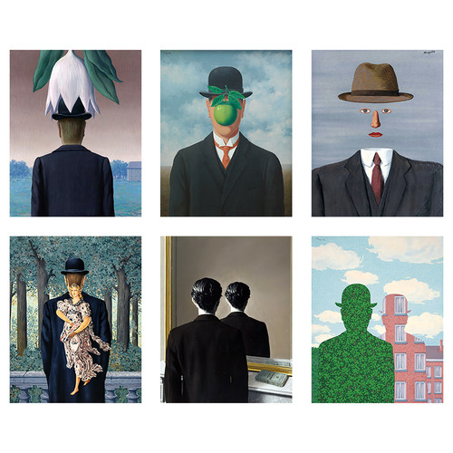 伟大的战争 Rene Magritte马格利特客厅装饰画超现实主义前卫艺术