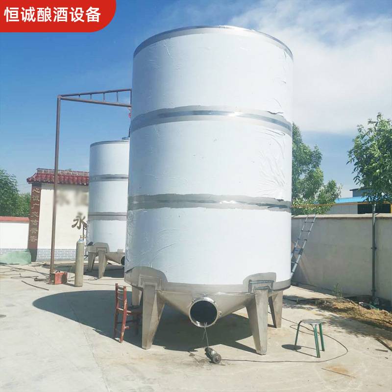 定制不锈钢304储罐密封立式10立方50吨大型油罐食品级密封发酵罐