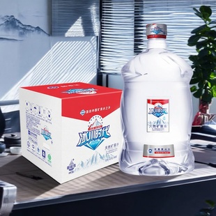 蓝剑冰川时代天然矿泉水大桶装家用办公饮用水整箱批发泡茶水5L