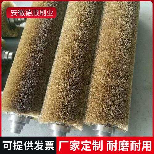 工业打磨钢丝刷辊去毛刺钢丝刷辊机械抛光除锈可加工辊辊刷