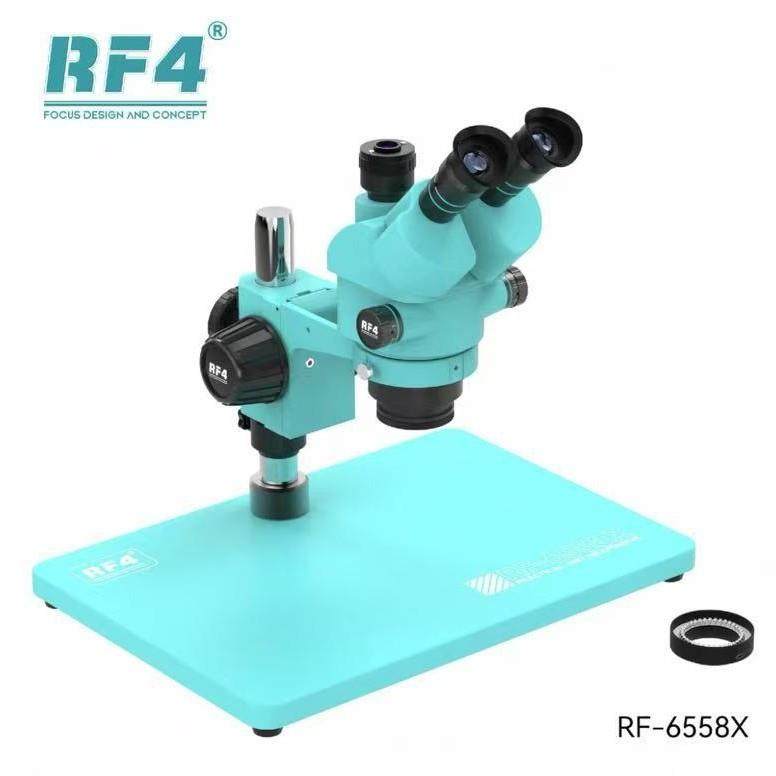 RF4高倍显微镜双目三目 手机主板维修7-65倍高清目镜连续变焦显微