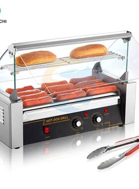 双驰出口烤肠机摆摊淀粉炉热狗机电热烤肠机五棍七棍十一棍香肠机