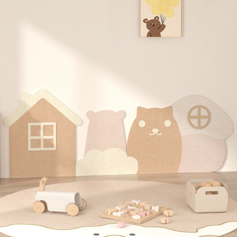彩色毛毡板墙围展示墙贴幼儿园文化墙装饰环创软木板护墙贴背景墙
