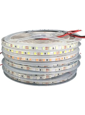 超窄灯带v28热缩管防水2v白光led软灯条红蓝色贴片5mm宽沙盘