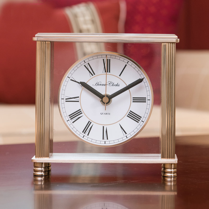 hermle赫姆勒钟表客厅家用卧室创意台钟简约时尚欧式石英时钟摆件