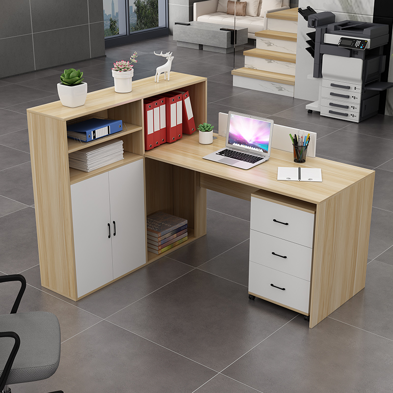 简约现代办公桌椅办公室职员员工电脑桌室单人文员工位办工桌