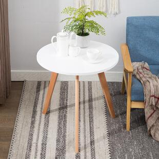 北欧茶几小户型现代茶几桌圆桌实木简约几几角边小洽谈茶桌