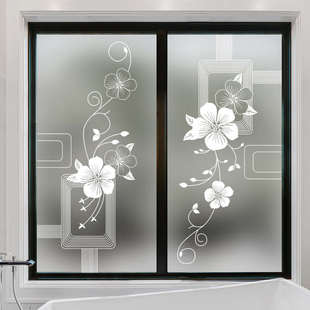 窗户玻璃贴纸透光不透明窥视遮光磨砂卧室贴膜防窗花卫生间防走光