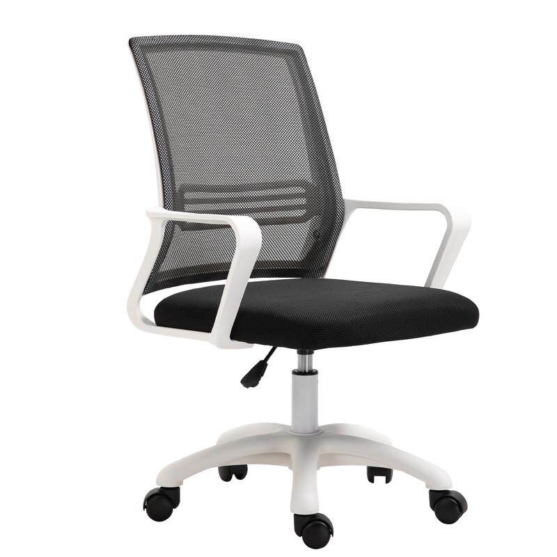 职员办公椅子员工电脑椅可高度调节升降带靠背家用坐凳滑轮移动子