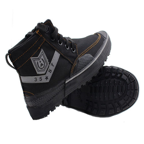 四川征峰黑色休闲鞋高胶鞋帮黄征男工地鞋胶鞋鞋劳保鞋户外峰
