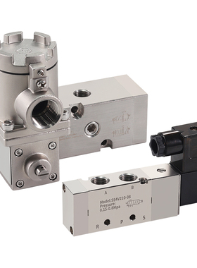 不锈钢电磁阀SS4V210-08/SBDV510C0-08A气动防爆开关阀换向阀电磁