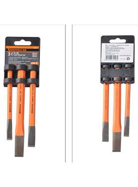 钢盾工具 3件套石工凿10mm 12mm 16mm S080001钢盾3件石工凿