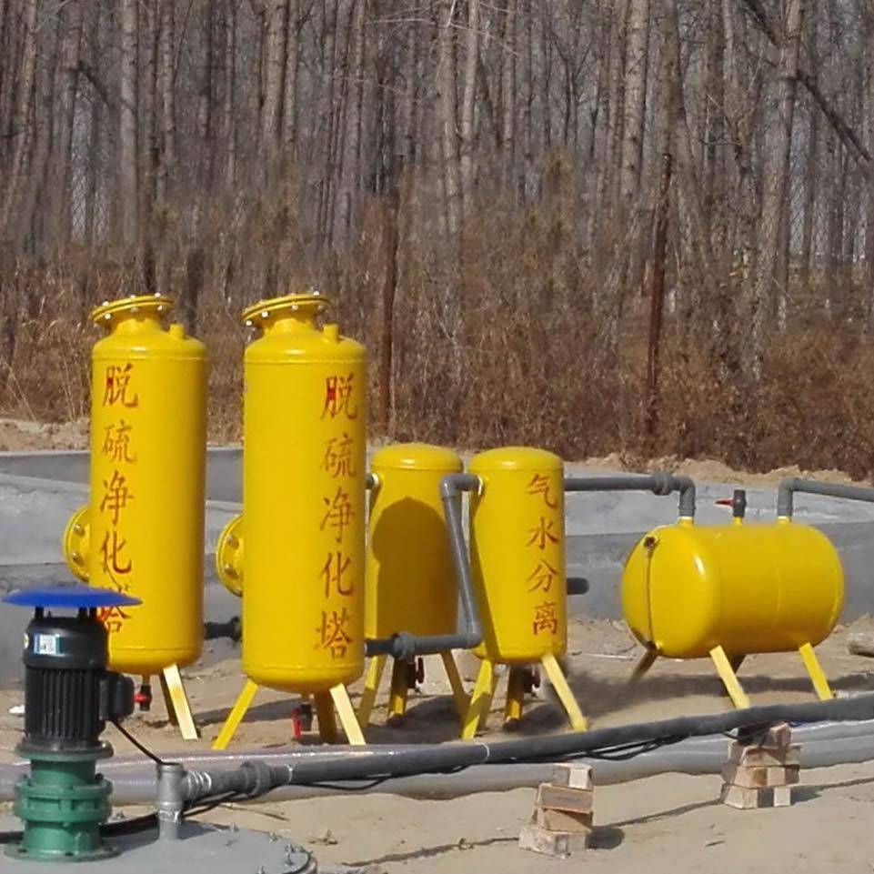 垃圾填埋场沼气脱硫塔 诚信厂家 沼气脱硫装置 脱硫脱水焊接方法