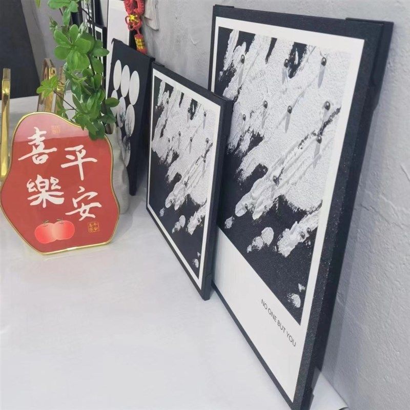 升级磨砂抽象画仿3D效果装饰画现代装饰画