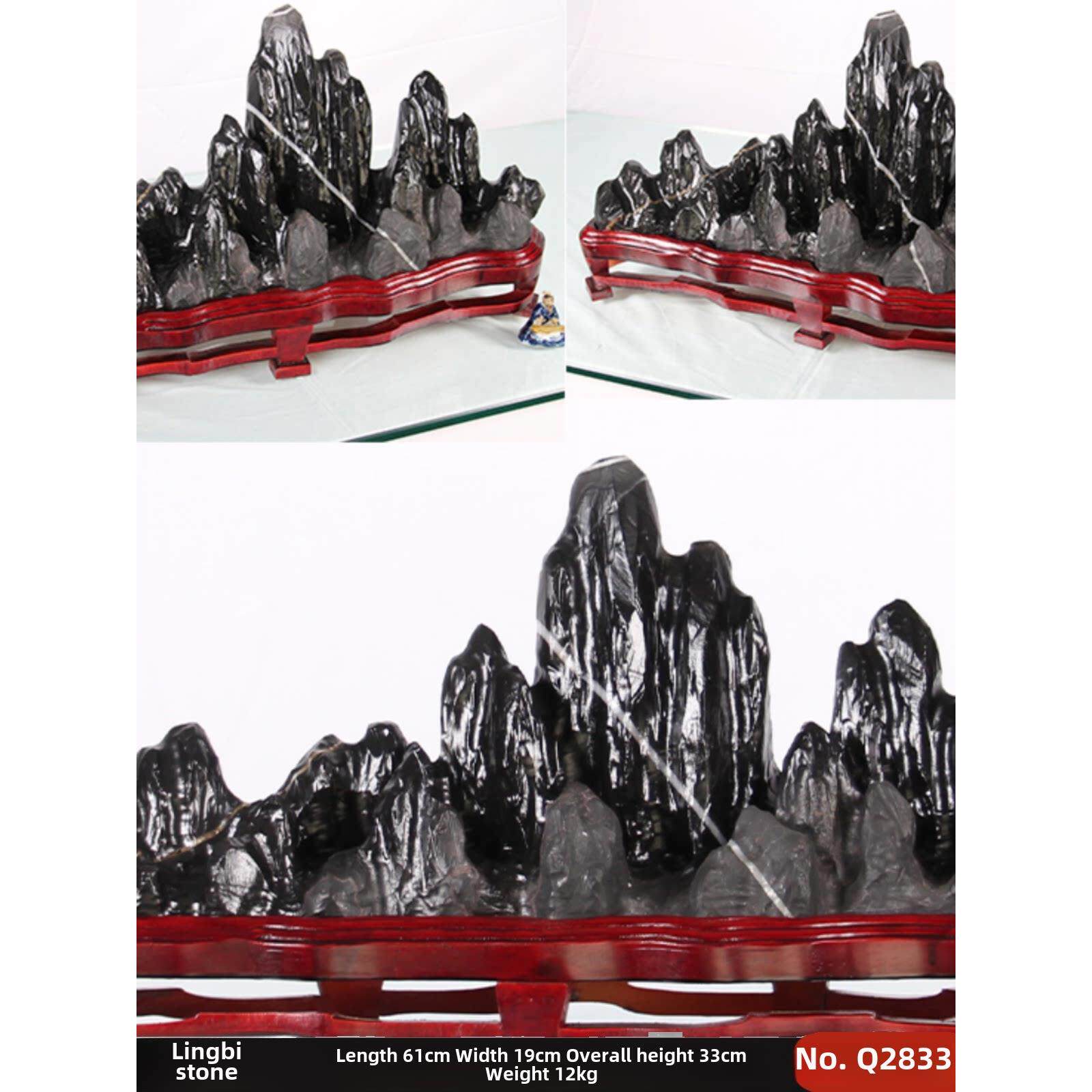 鱼缸山风石造景水石石LLJ微景观石小山神刷架筷子架石石山摆件