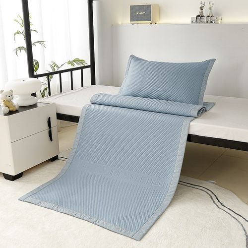 2024新款学生宿舍专用凉席办公室午休可水洗机洗折叠冰丝豆豆凉席