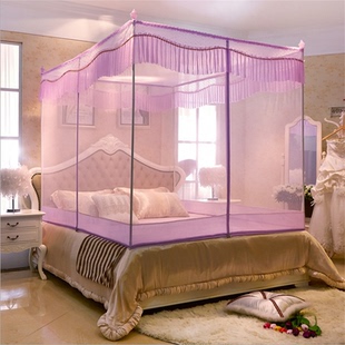 定做加大超大蚊帐榻榻米炕床订做款 规格拐角坐床蚊帐拉链特殊