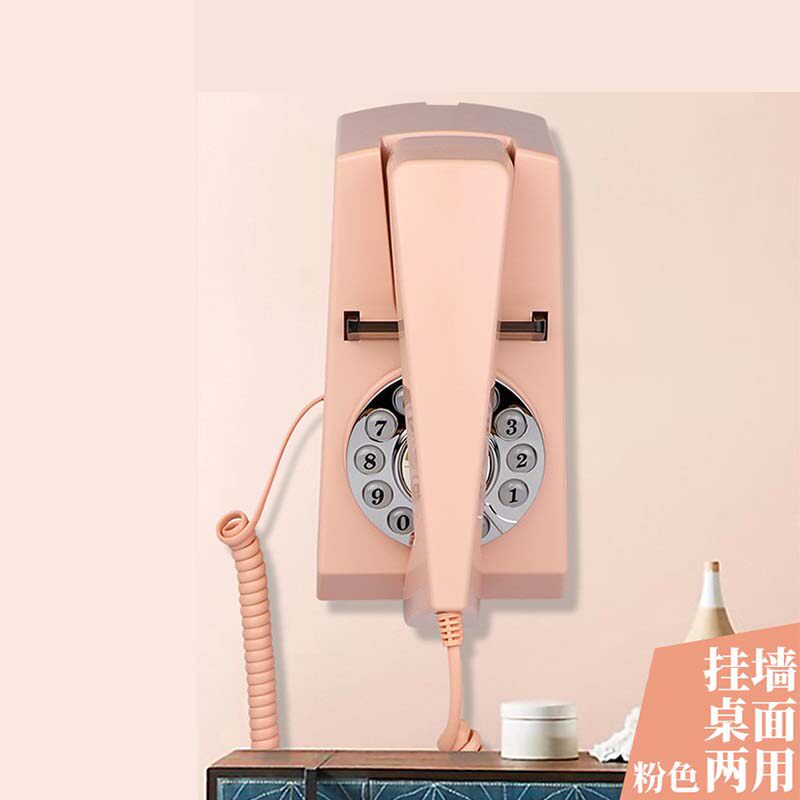 英式插电话线复古电话机 仿古桌面壁挂墙式家用有线座机欧式固话