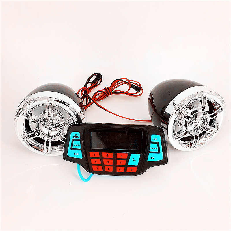 电动车蓝牙音响摩托车低音炮防水电话接听免提充电拨打收音机手机