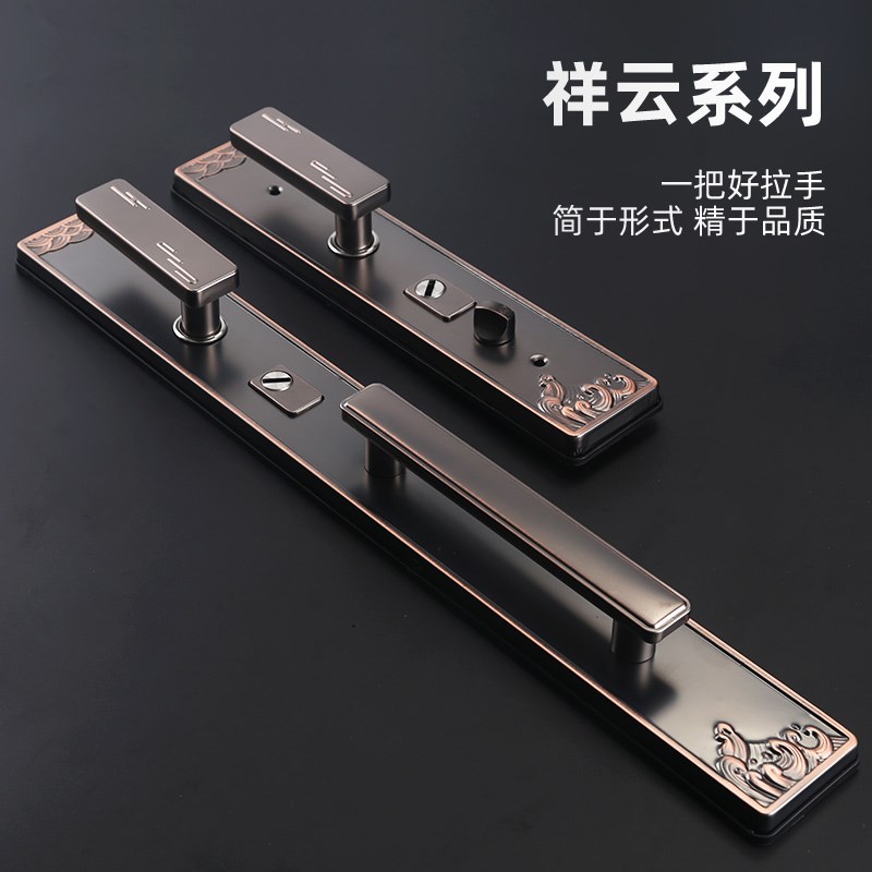 门锁门把手手柄家用通用型卧室卫生间大门锁老式防盗门锁全套锁芯