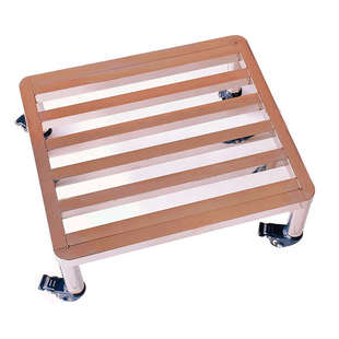 花盆鱼缸荷花缸托盘不锈钢滚轮底座托架阳台定制承重圆形万向轮