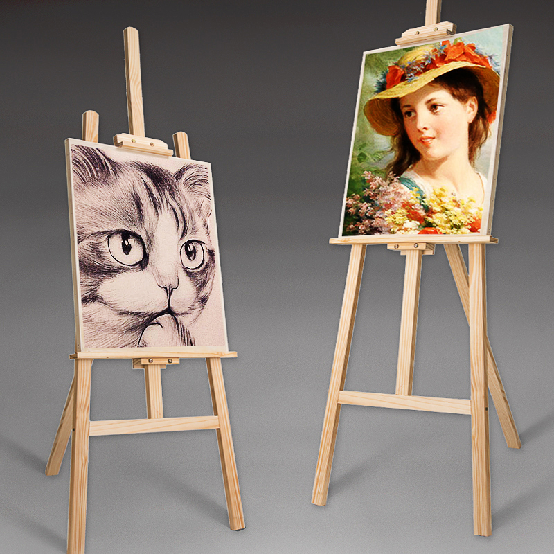 画架素描写生实木制支架式折叠多功能展览展示架画板美术生初学者